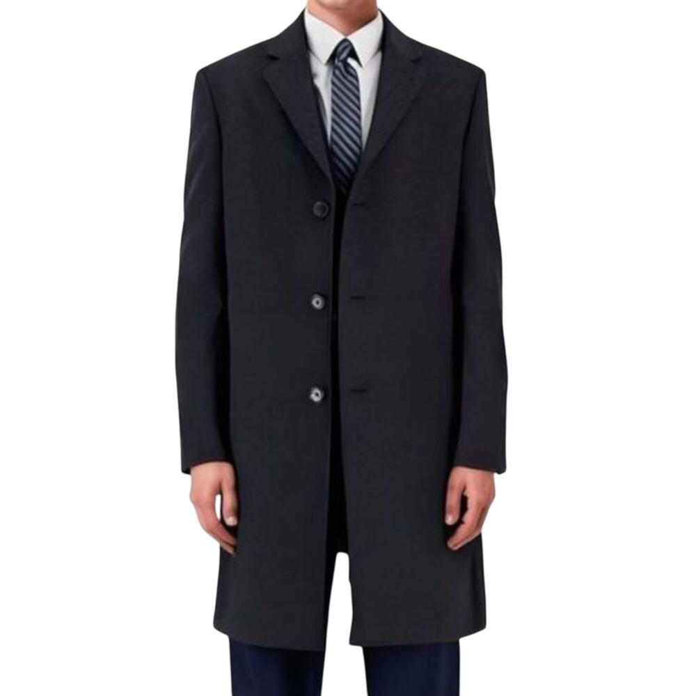 MICHAEL Michael Kors Kavon Wool and Cashmere Overcoat Dark Gray Size 38R